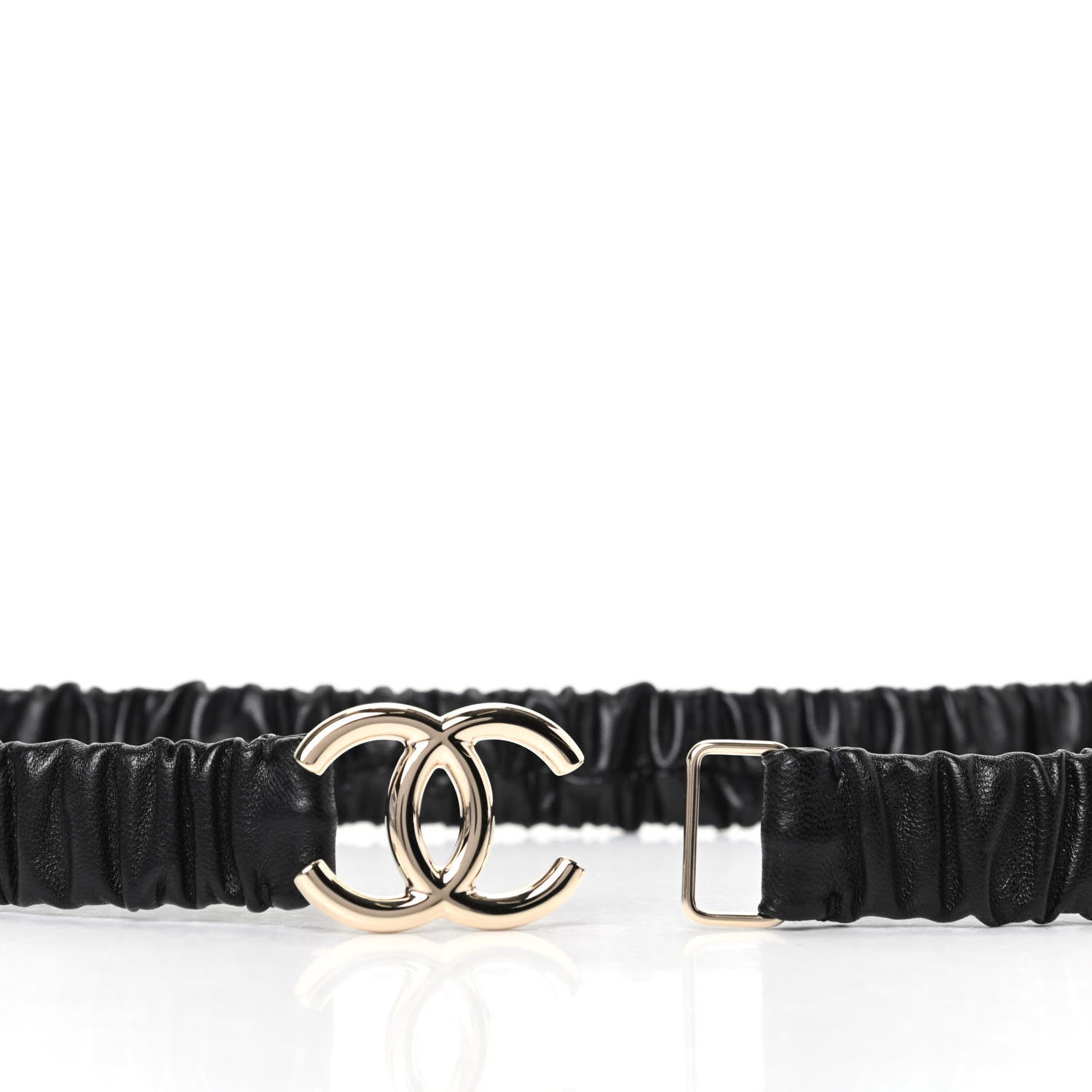 Chanel Calfskin CC Belt 75 30 Black 3 of 4