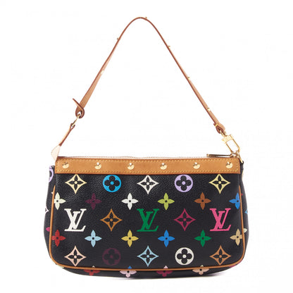 Louis Vuitton Monogram Multicolor Pochette Accessories Black 1 of 8