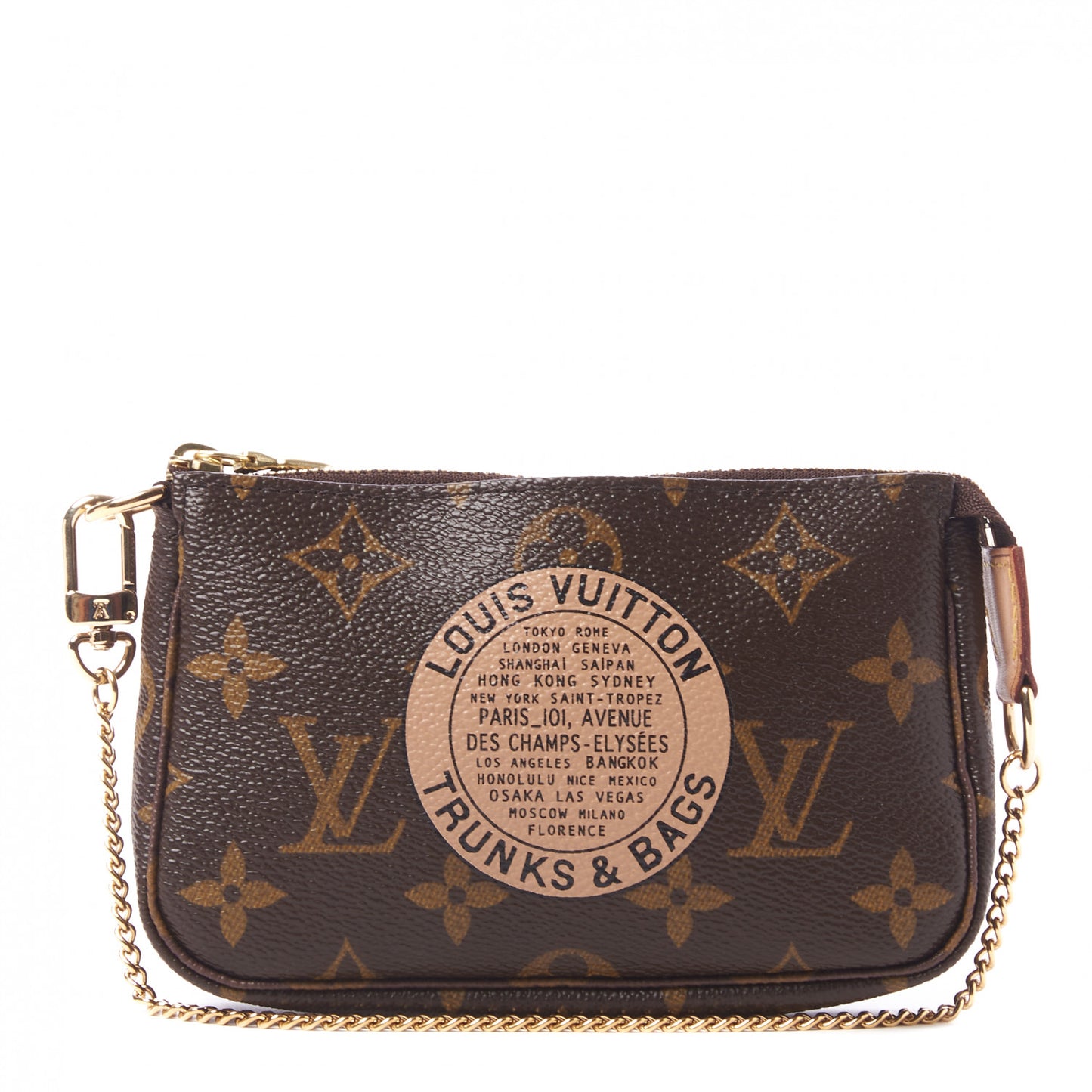 Monogram Complice Trunks and Bags Mini Pochette Accessories Beige