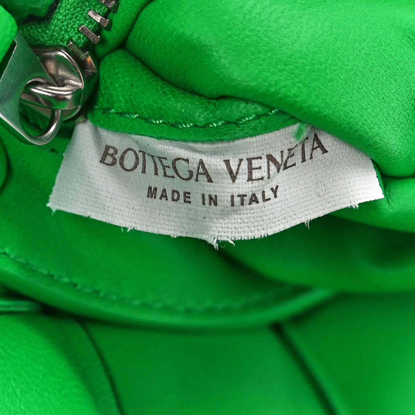 Nappa Maxi Intreccio Small Padded Cassette Crossbody Bag Grass