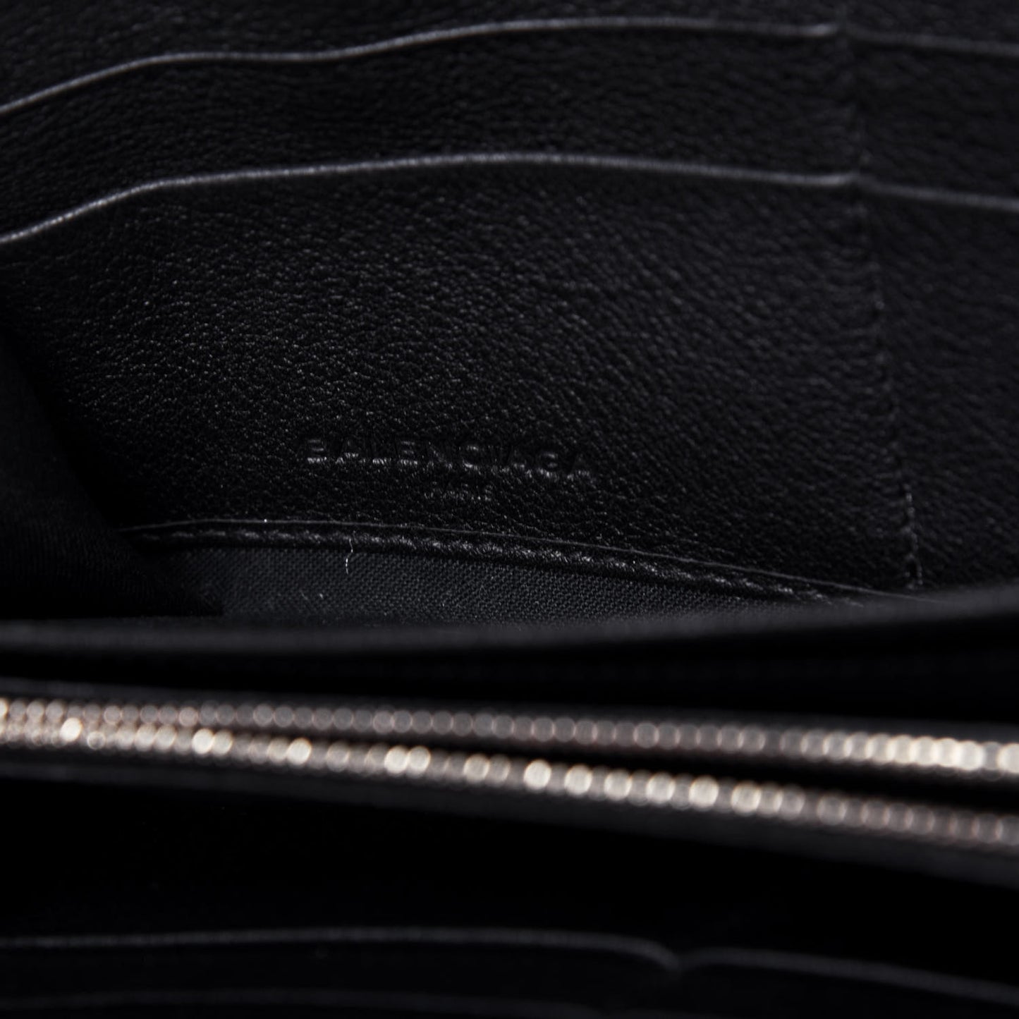 Calfskin Multi Bow Money Wallet Black