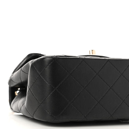 Chanel Lambskin Quilted Mini Square Flap Black 9 of 11