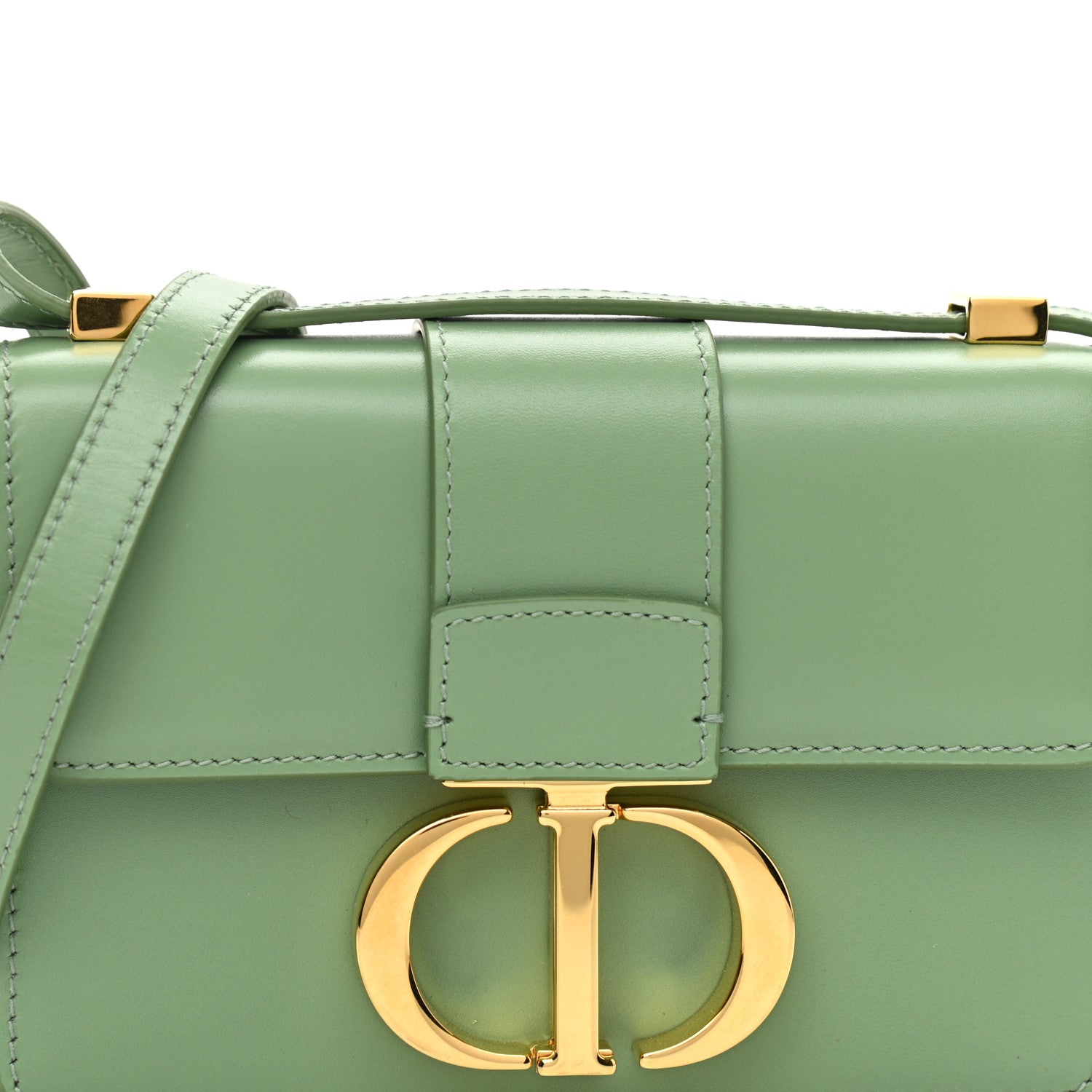 Christian Dior Smooth Calfskin Micro 30 Montaigne Flap Bag Mint Green 7 of 9