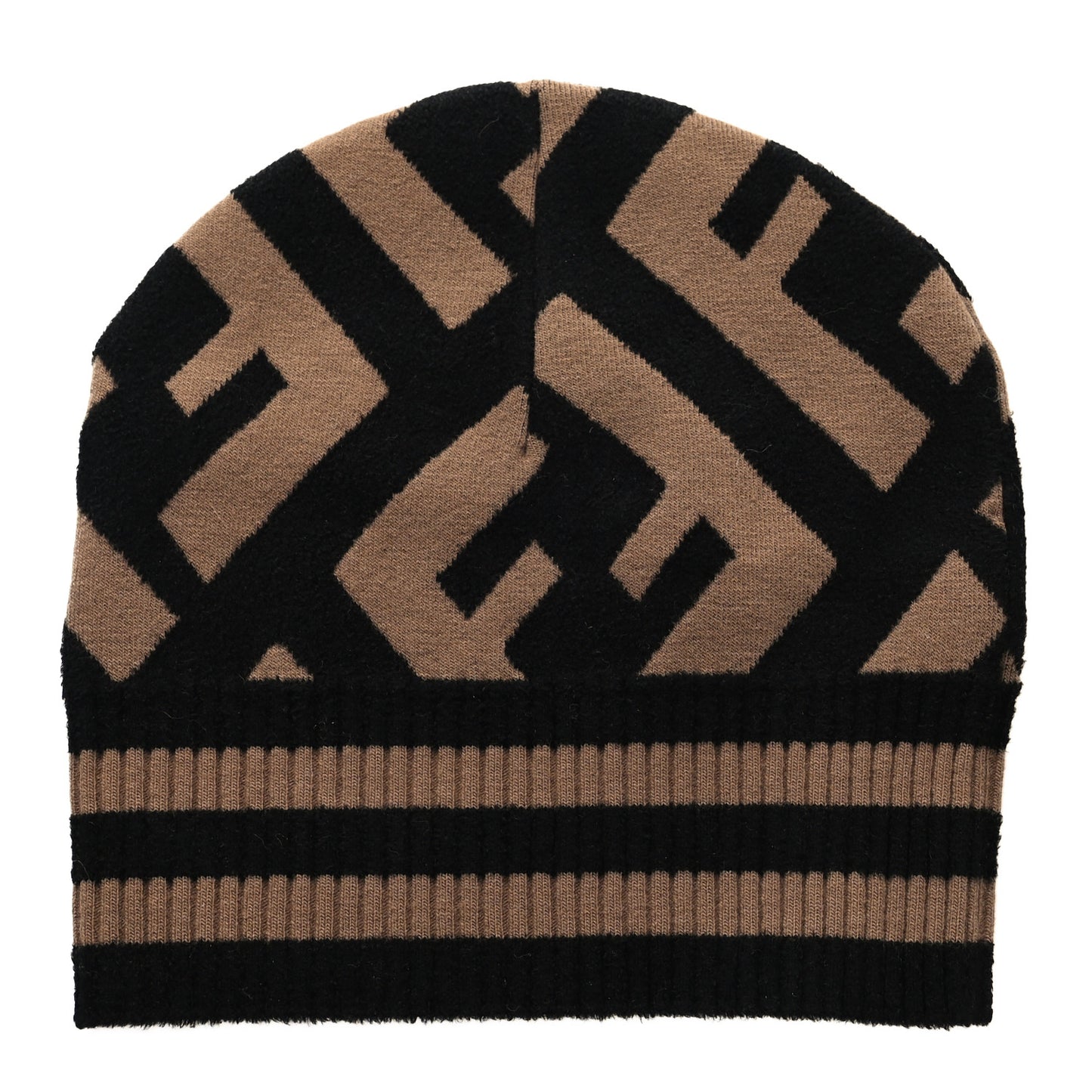 Wool FF Beanie Tobacco Black