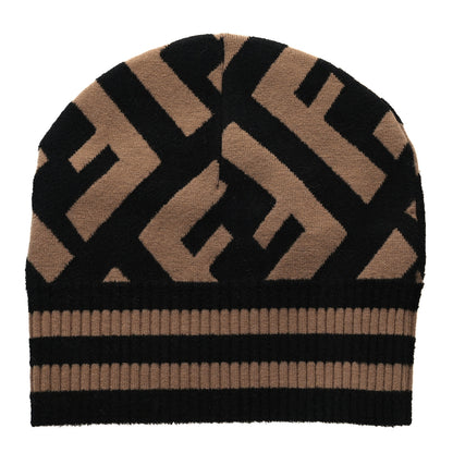 Fendi Wool FF Beanie Tobacco Black 1 of 4