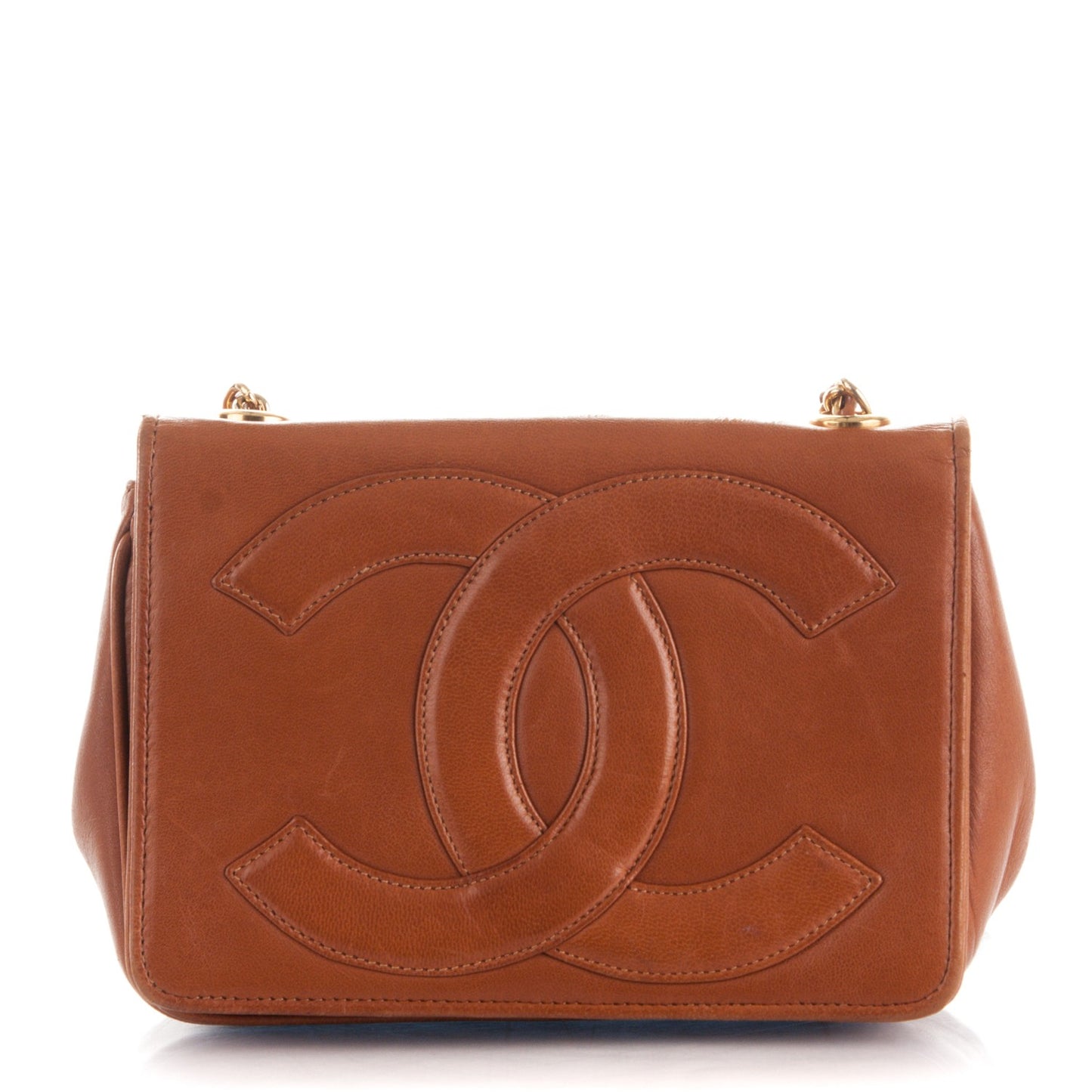Lambskin Small CC Flap Brown