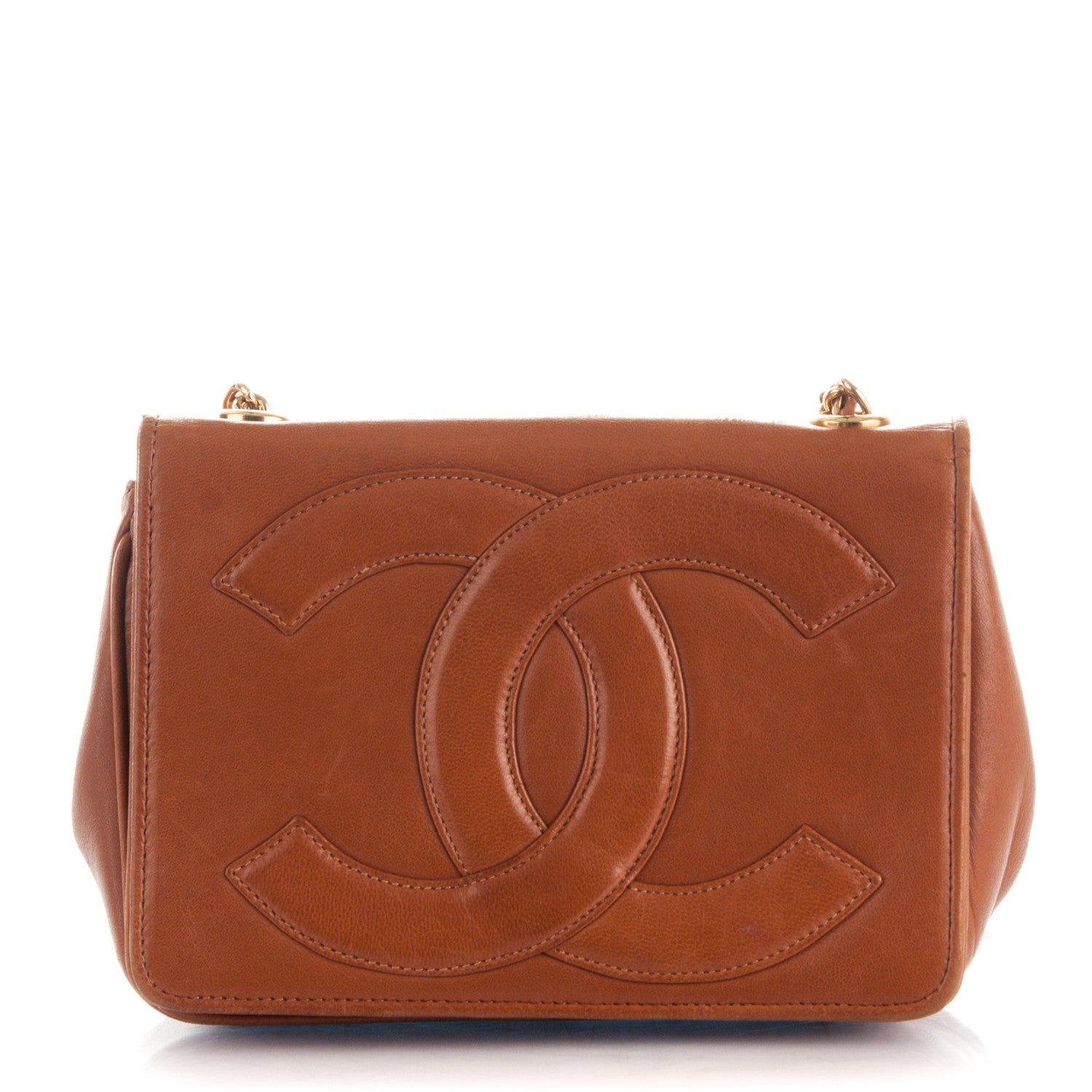 Chanel Lambskin Small CC Flap Brown 1 of 7