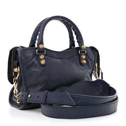 Balenciaga Agneau Giant 12 Gold Hardware Mini City Gris Chartreux 4 of 10