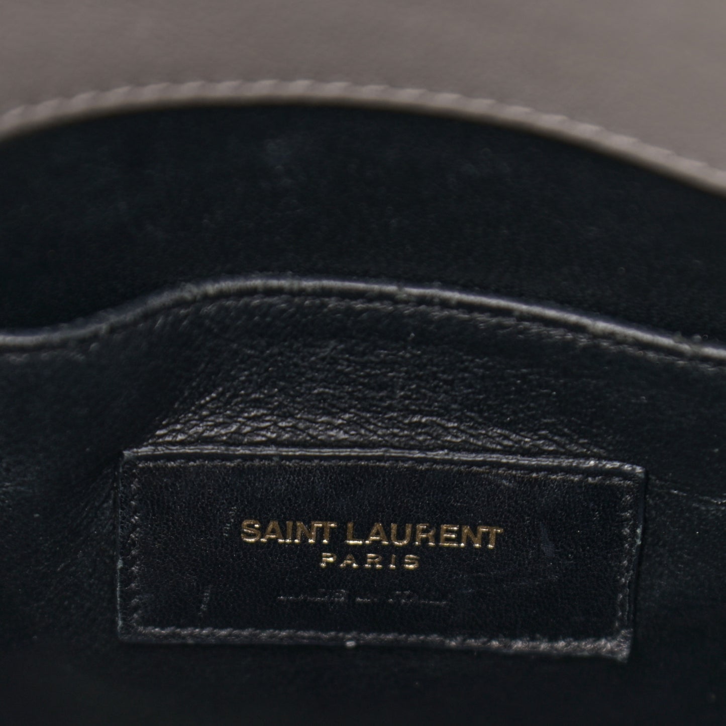 Grained Calfskin Baby Sac De Jour Fog