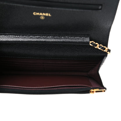 Chanel Caviar Quilted Wallet On Chain WOC Black 5 of 11