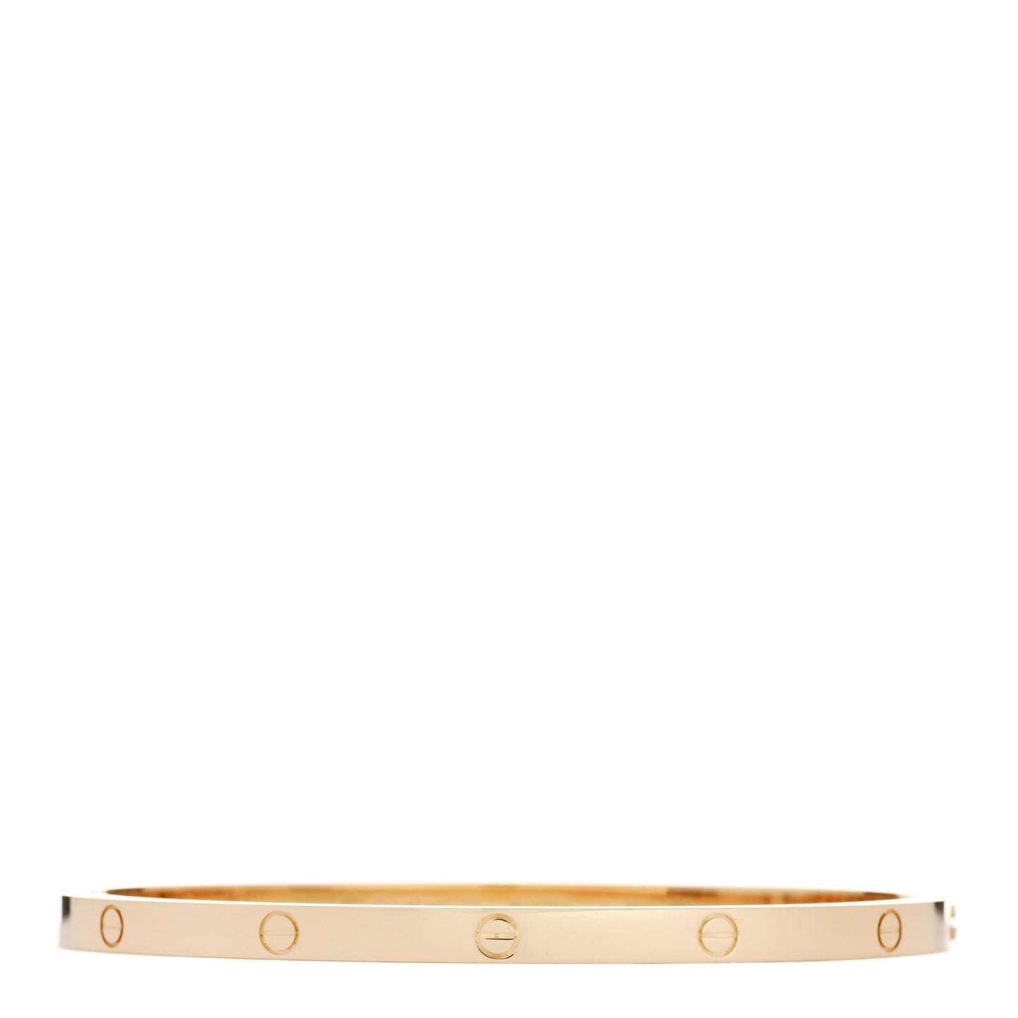 18K Yellow Gold Small LOVE Bracelet 17