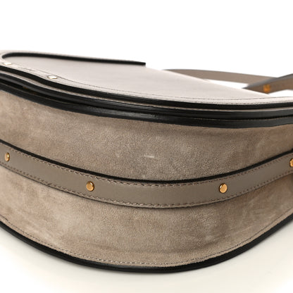 Chloe Calfskin Suede Medium Nile Bracelet Bag Motty Grey 9 of 9