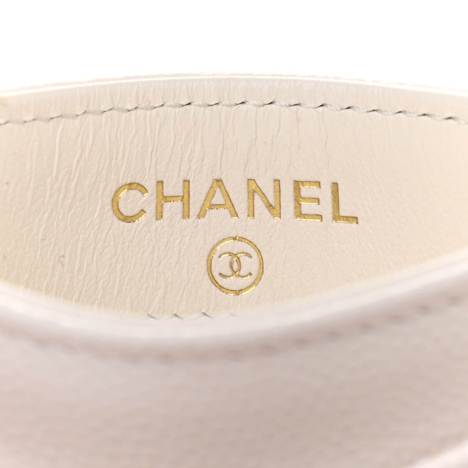 Chanel Caviar Quilted Card Holder White 7 of 9
