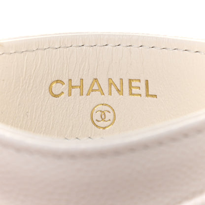 Chanel Caviar Quilted Card Holder White 7 of 9