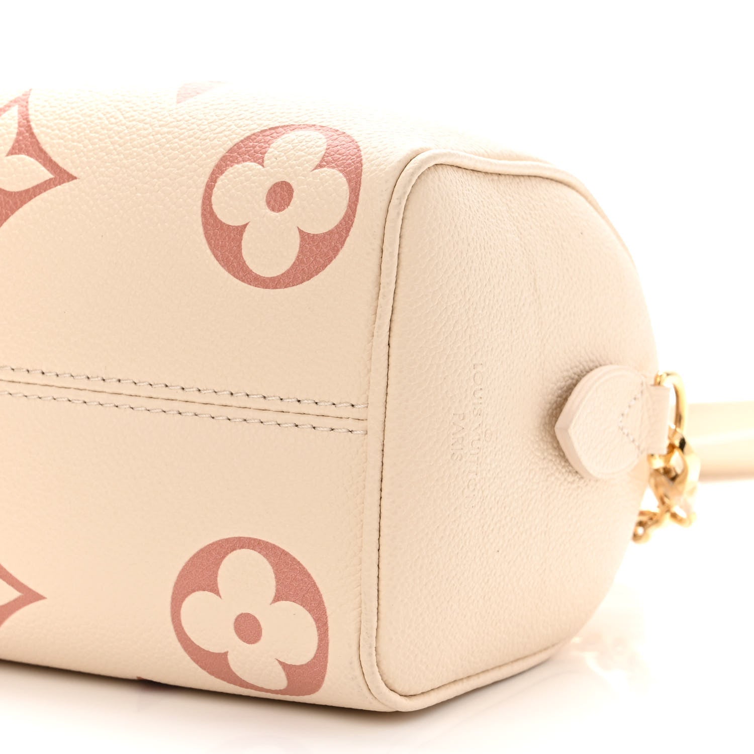 Louis Vuitton Empreinte Monogram Giant Speedy Bandouliere 20 Creme Rose Trianon 9 of 11