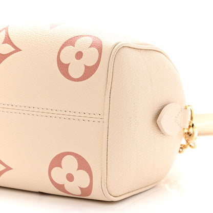 Louis Vuitton Empreinte Monogram Giant Speedy Bandouliere 20 Creme Rose Trianon 9 of 11