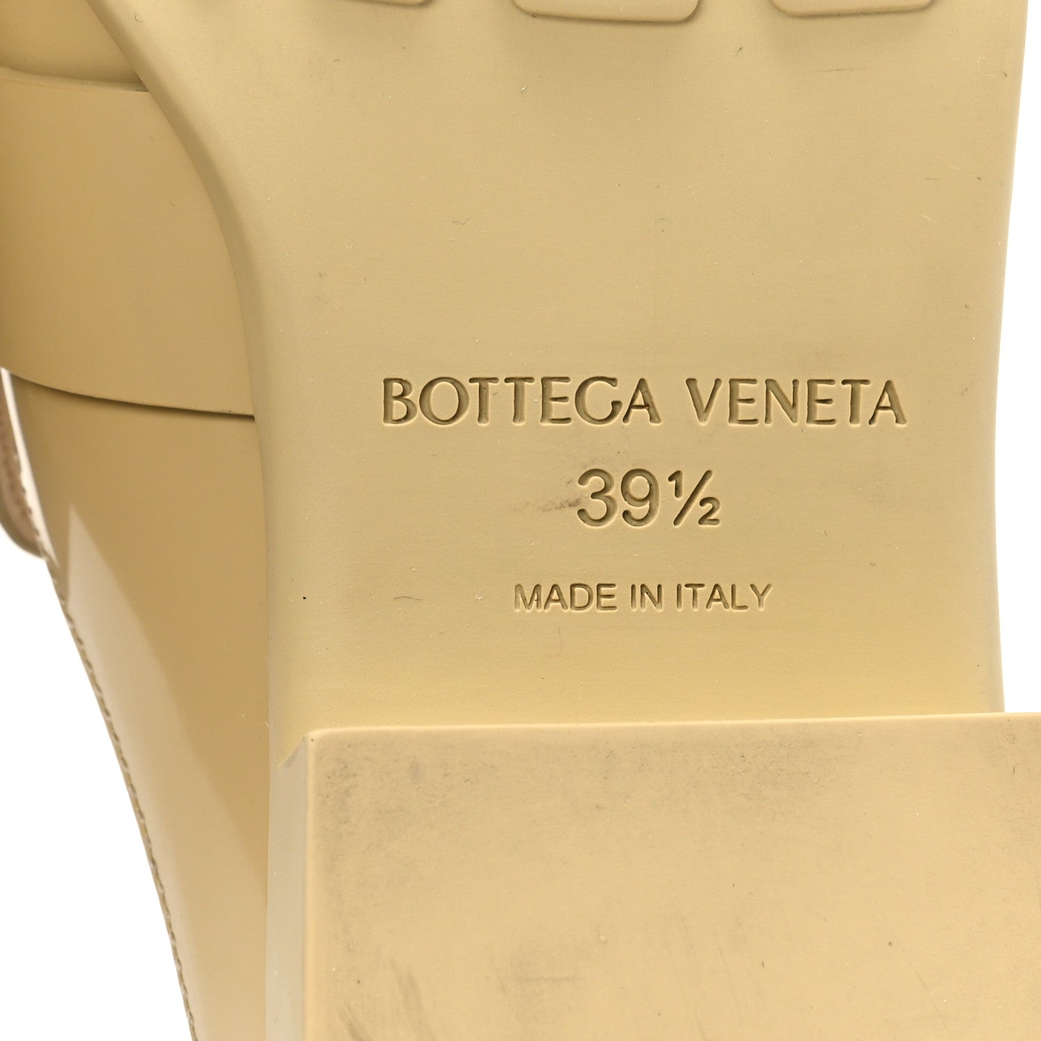 Bottega Veneta Soft Vinyl Calfskin Monsieur Loafers 39.5 Cane Sugar 7 of 9