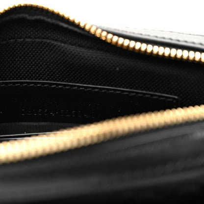 Gucci Calfskin GG Super Mini Debossed Chain Wallet Black 7 of 10
