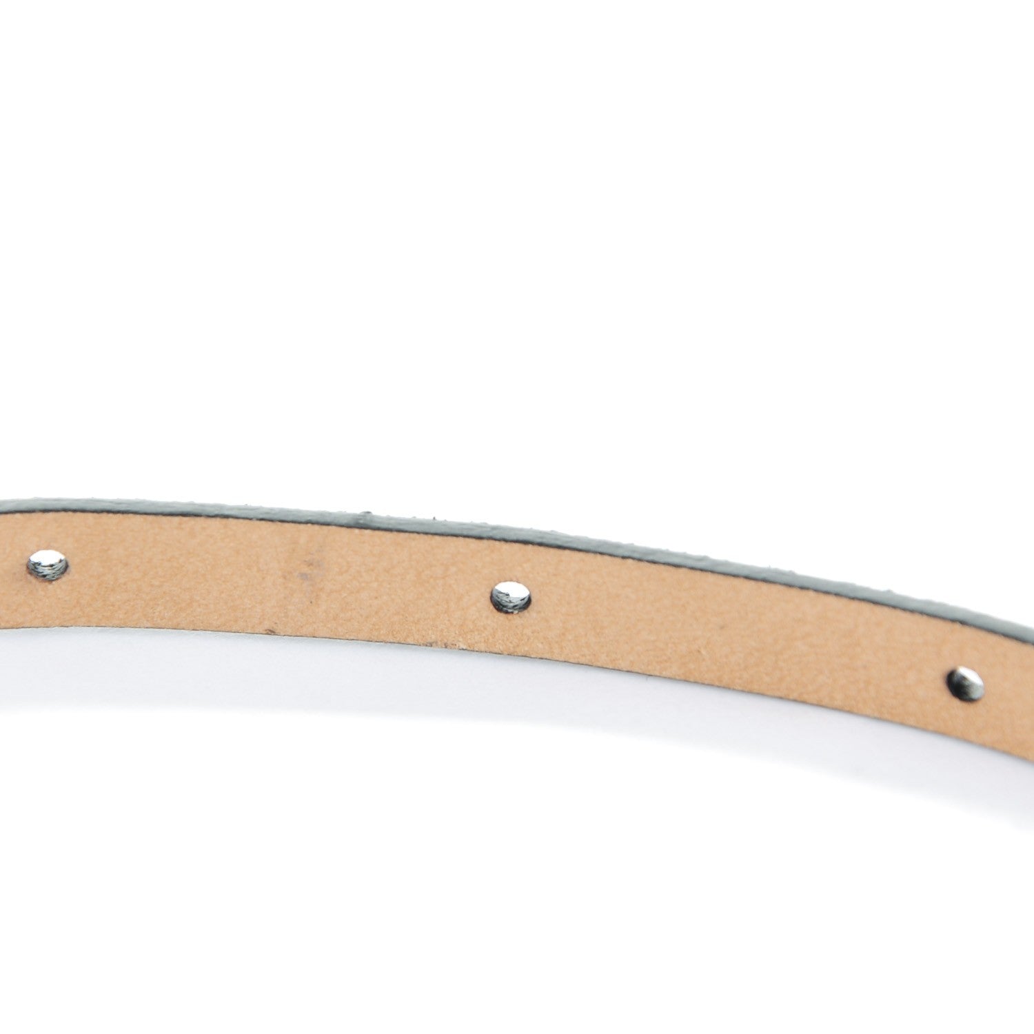 Chanel Metallic Calfskin CC Skinny Belt 85 34 Black 7 of 8