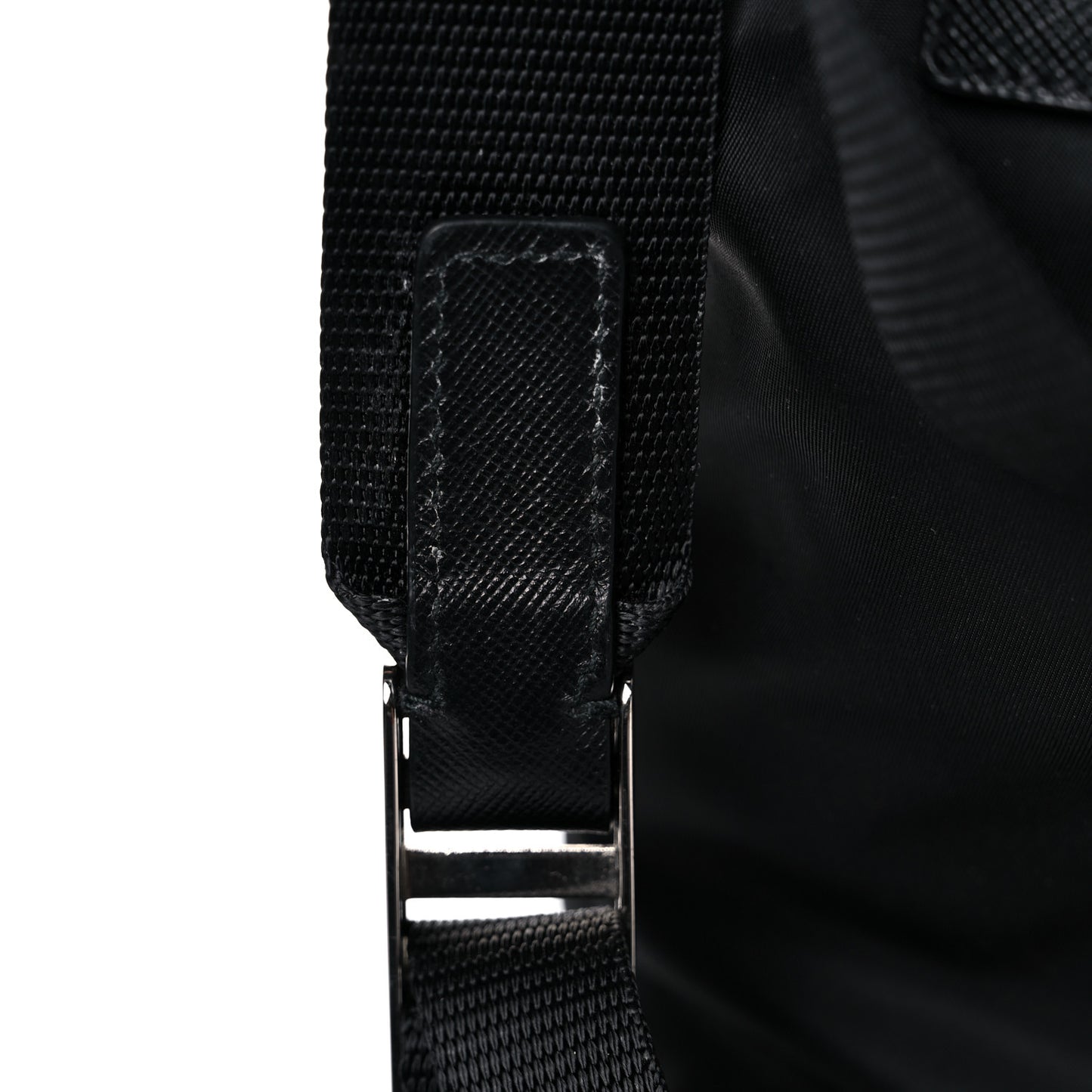 Tessuto Nylon Grommet Backpack Black