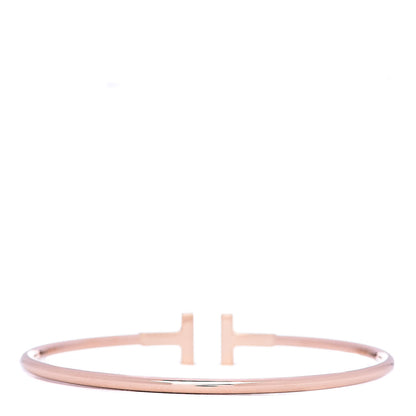 Tiffany 18K Rose Gold T Wire Bracelet 3 of 4