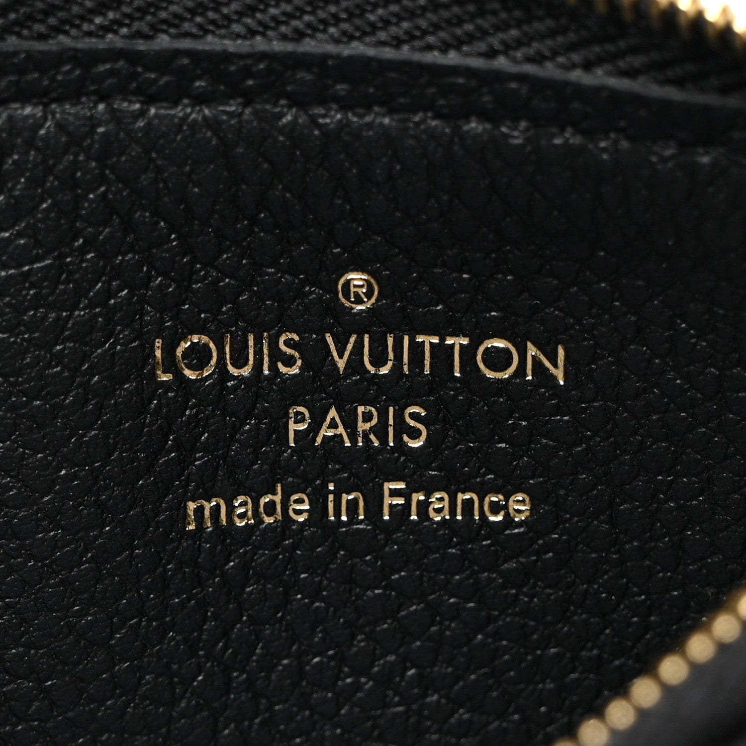 Louis Vuitton LOUIS VUITTON Empreinte Monogram Zipped Romy Card Holder Black 6 of 6