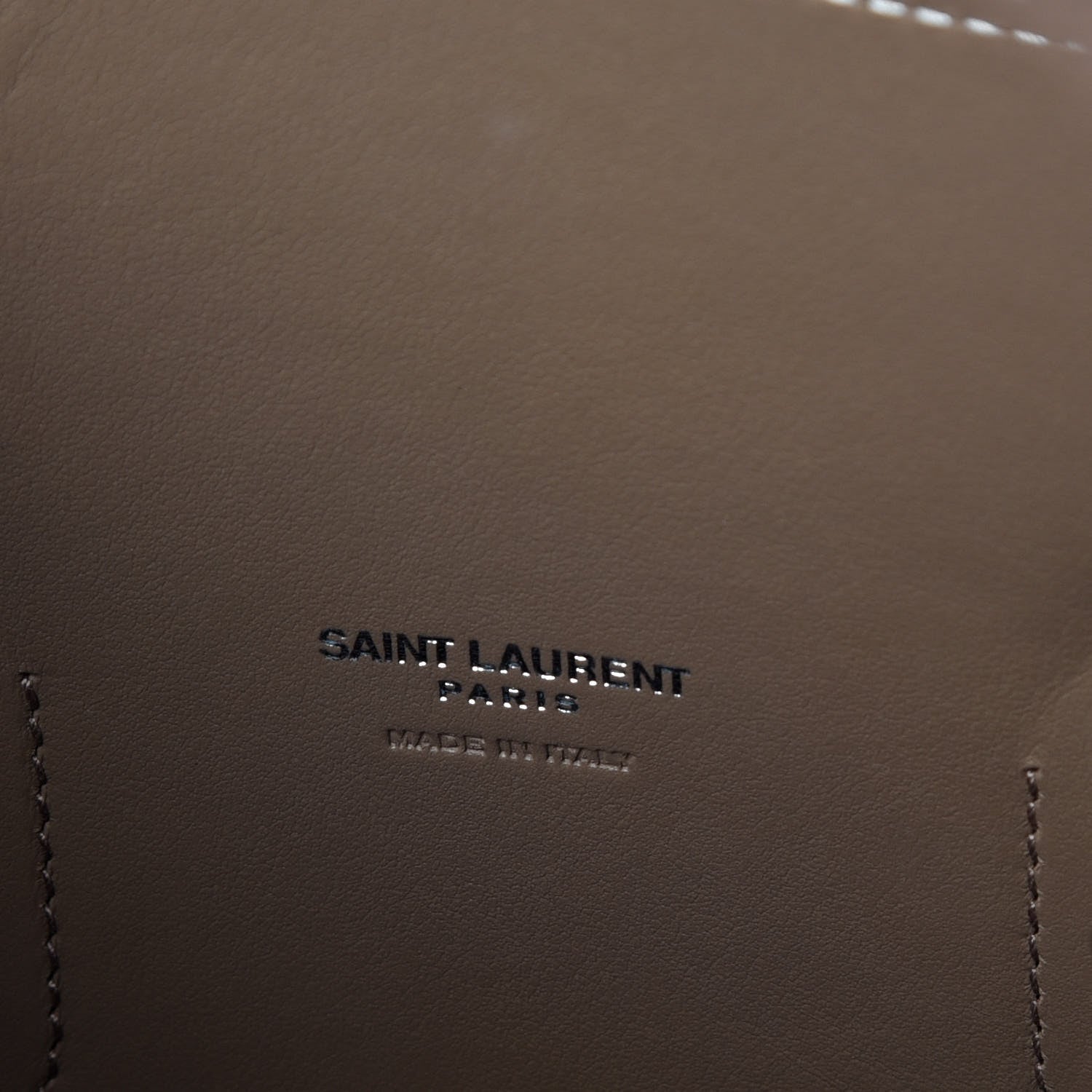 Saint Laurent Grained Calfskin Small Sac De Jour Taupe 8 of 9