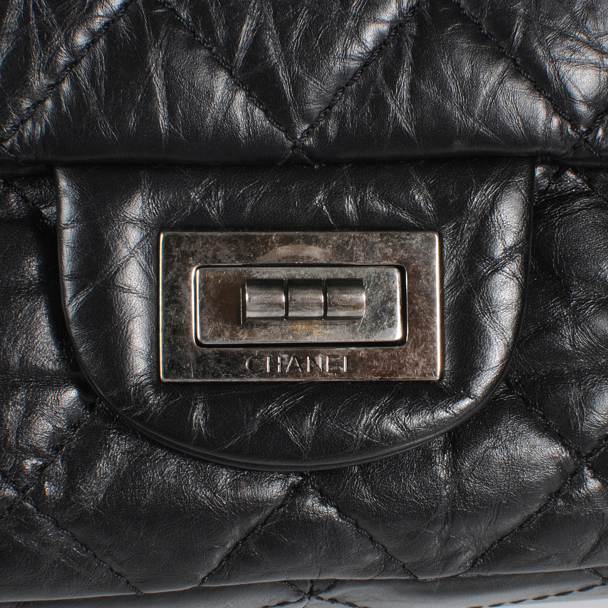 Chanel Aged Calfskin Quilted 2.55 Reissue 227 Flap Black 5 of 8