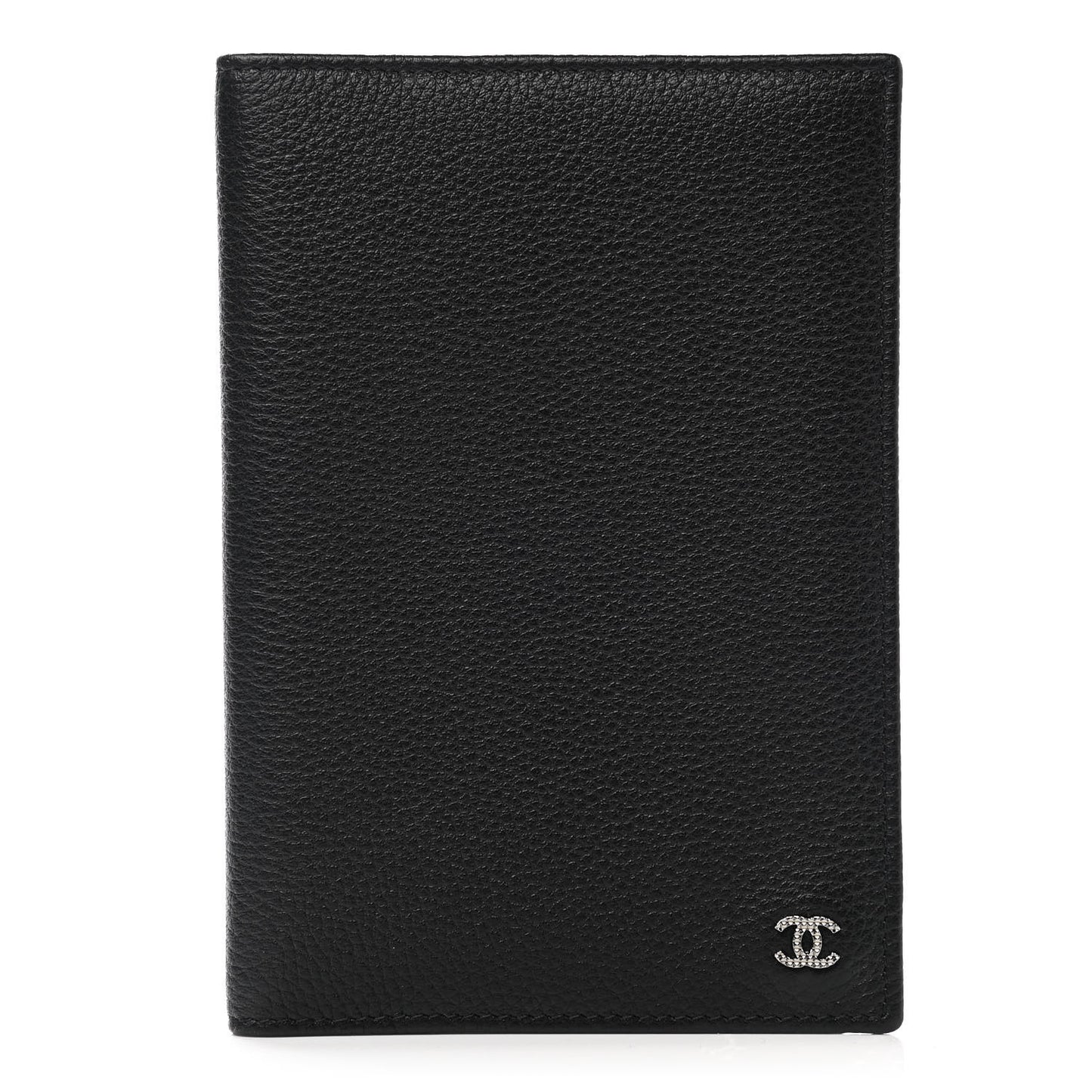 Calfskin Passport Holder Black