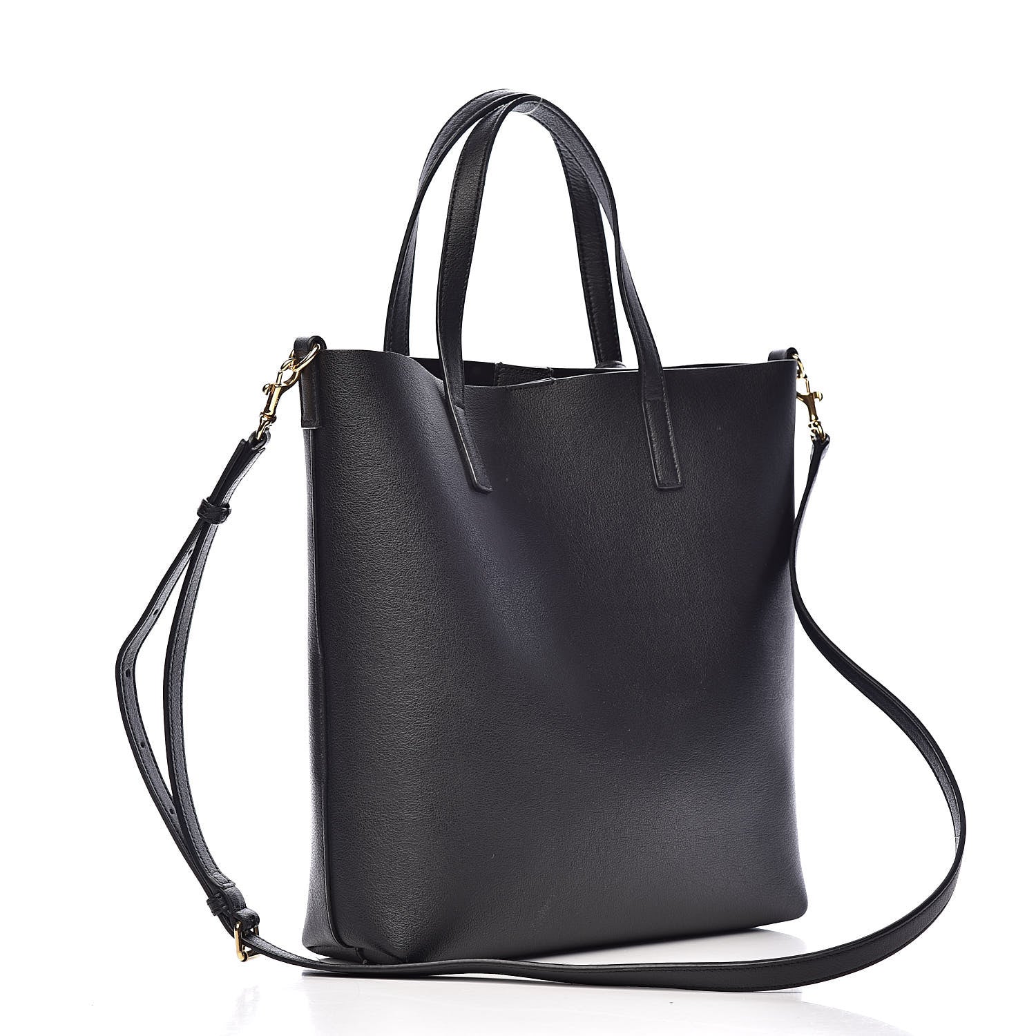 Saint Laurent Calfskin Toy Shopping Tote Black 3 of 13