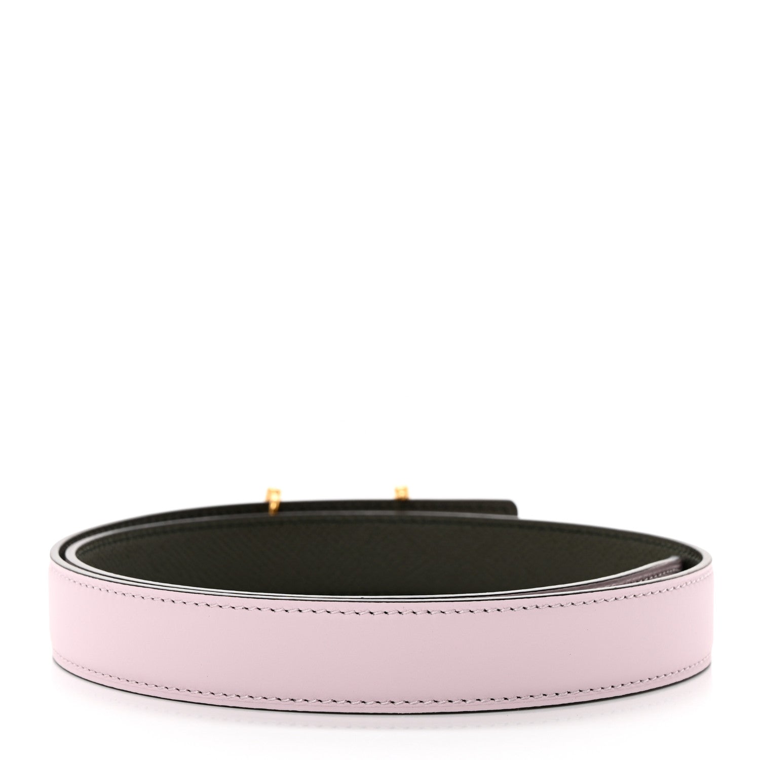 Hermes Swift Epsom 24mm Gamma Gourmette Belt 70 28 Vert De Gris Mauve Pale 3 of 9