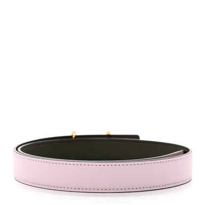 Hermes Swift Epsom 24mm Gamma Gourmette Belt 70 28 Vert De Gris Mauve Pale 3 of 9