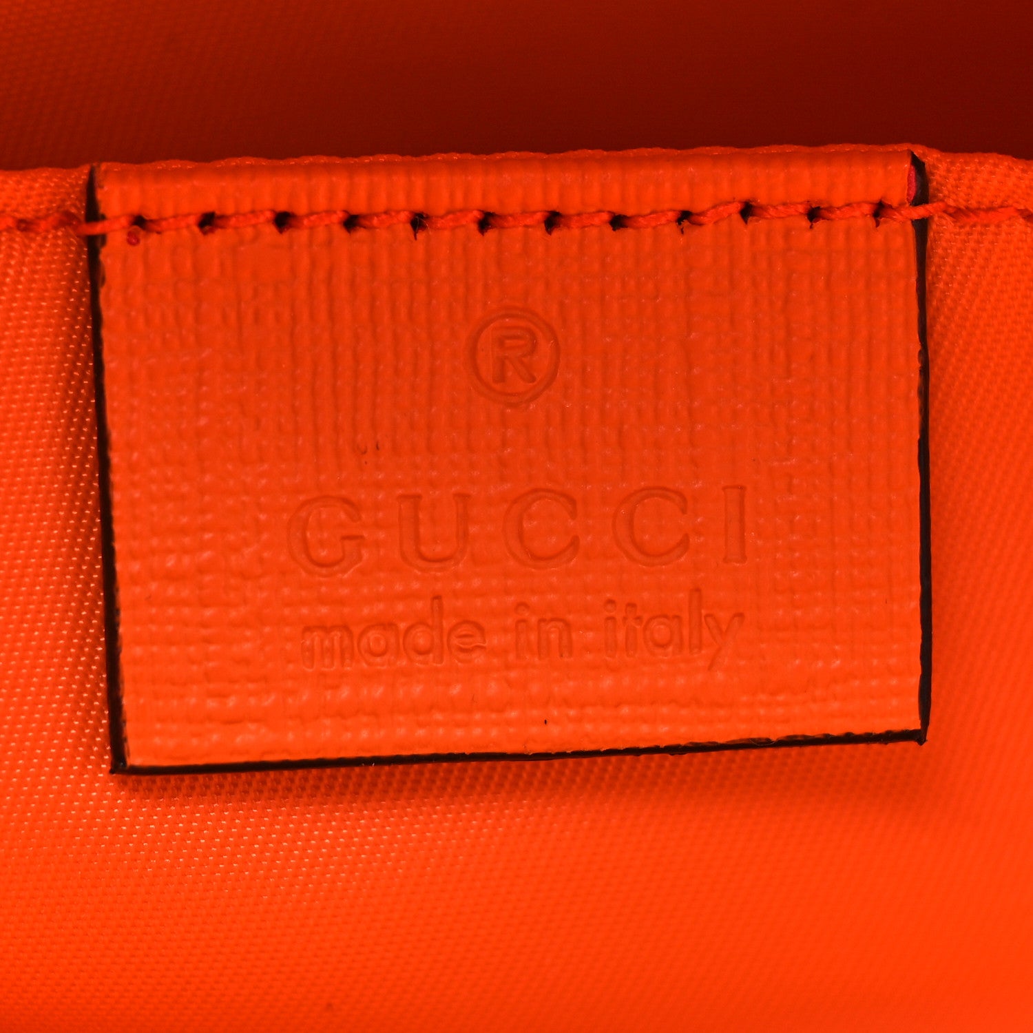 Gucci GG Supreme Monogram Banana Childrens Tote Beige Ebony Multicolor Carrot Orange 6 of 10