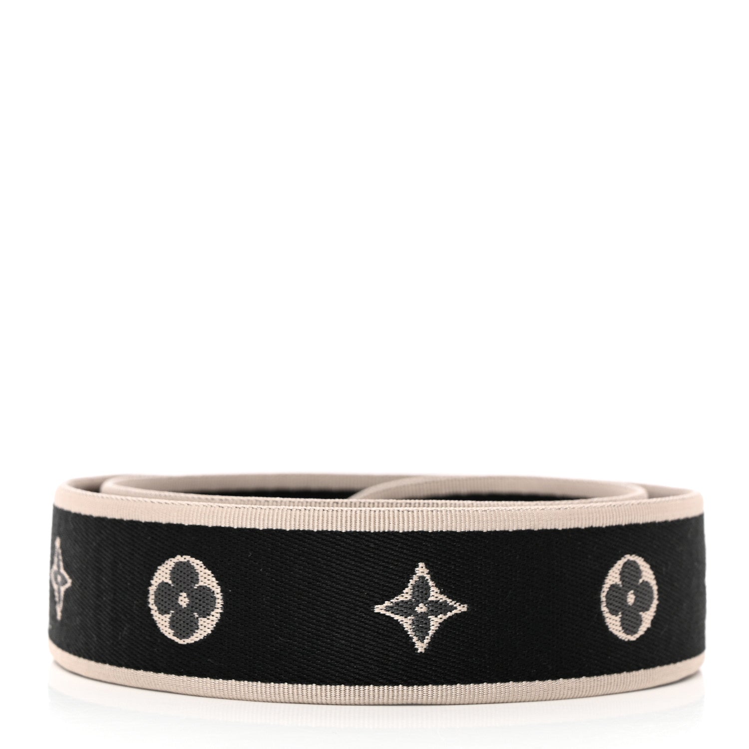 Louis Vuitton Jacquard Diane Shoulder Strap Black Ivory 2 of 3