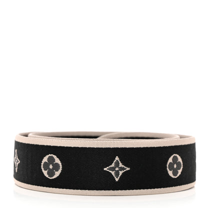 Louis Vuitton Jacquard Diane Shoulder Strap Black Ivory 2 of 3