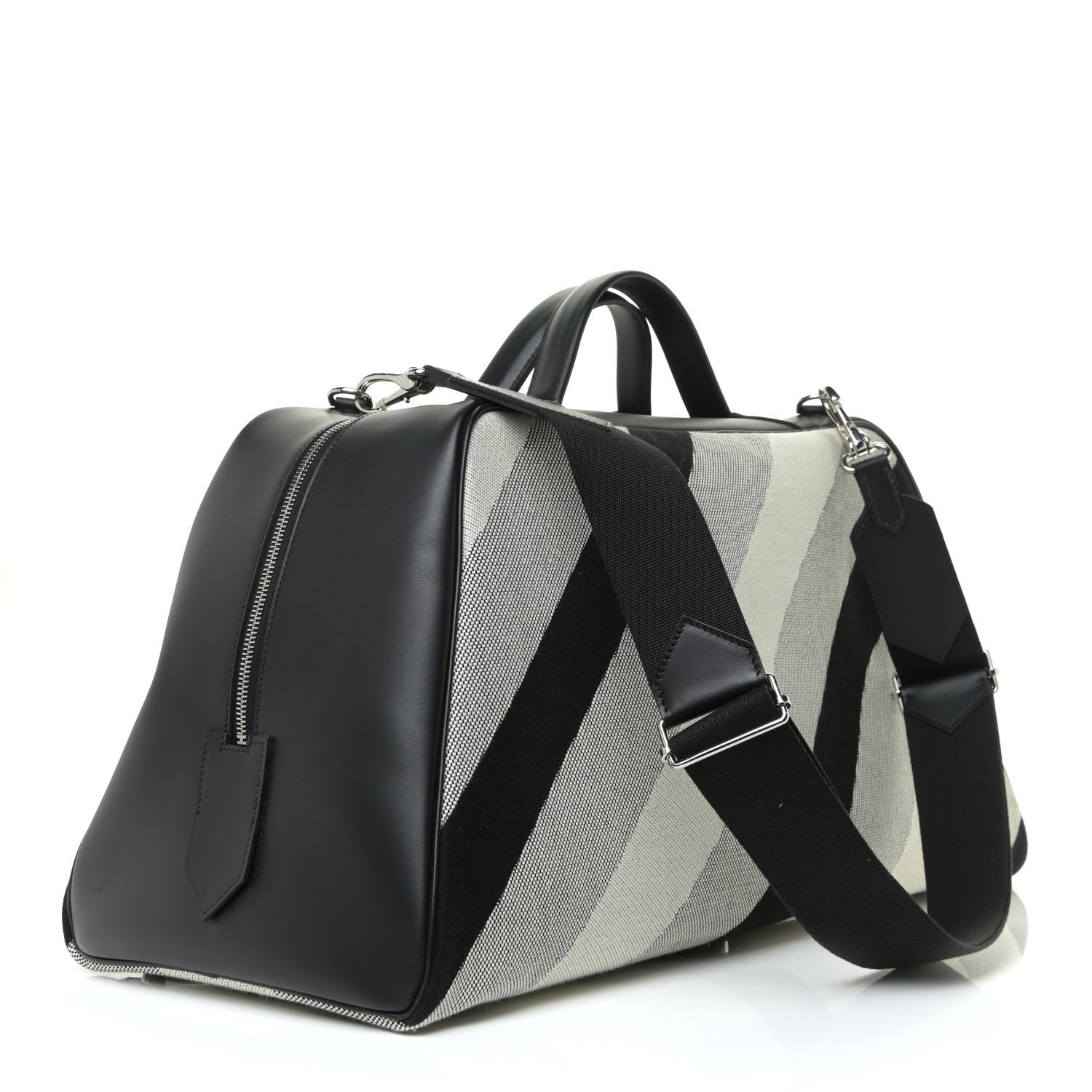 Hermes Toile H Sombrero II Bayadere Cavour Bag Ecru Black 3 of 13