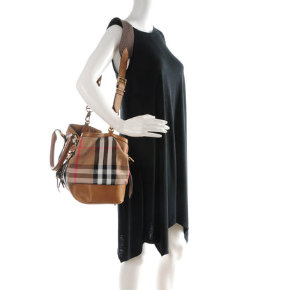 Burberry House Check Medium Clementon Satchel Camel 2 of 10