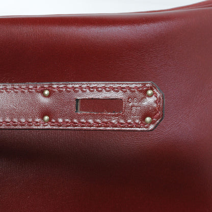 Hermes Box Calfskin Birkin 35 Rouge H 6 of 10