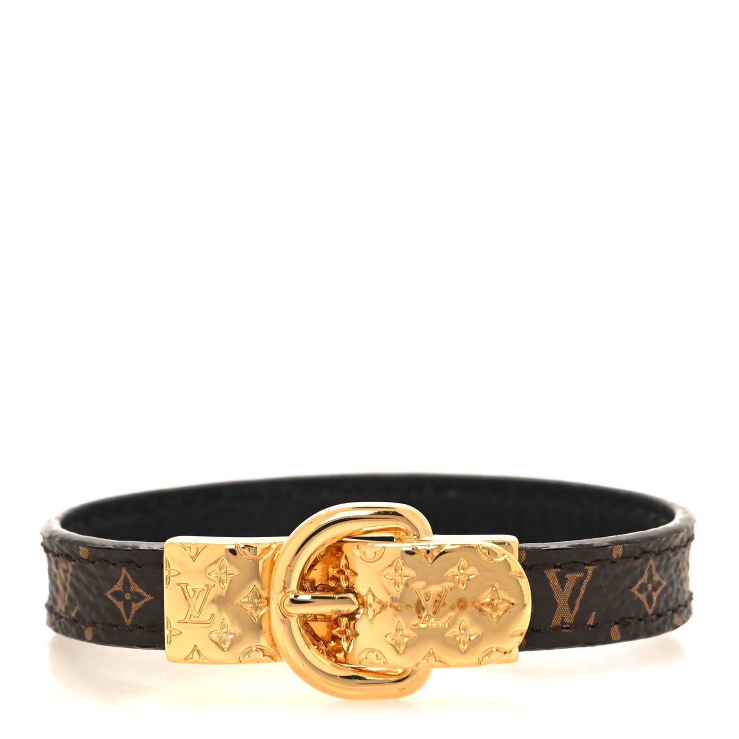 Louis Vuitton LOUIS VUITTON Monogram Fasten Your LV Bracelet 17 1 of 4