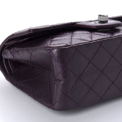 Chanel Aged Calfskin Quilted 2.55 Reissue 224 Flap Purple 6 of 11