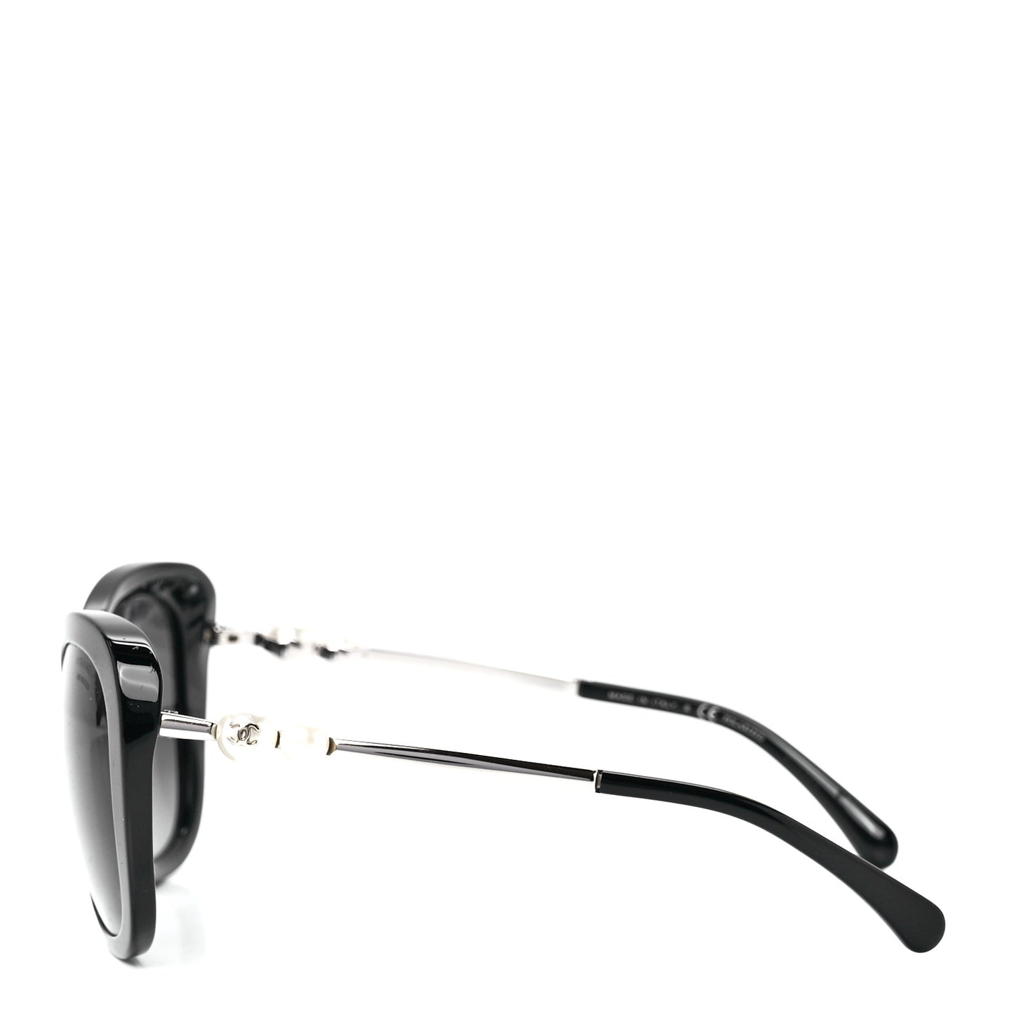 Acetate Polarized Butterfly Winter Pearl Sunglasses 5339-H-A Black