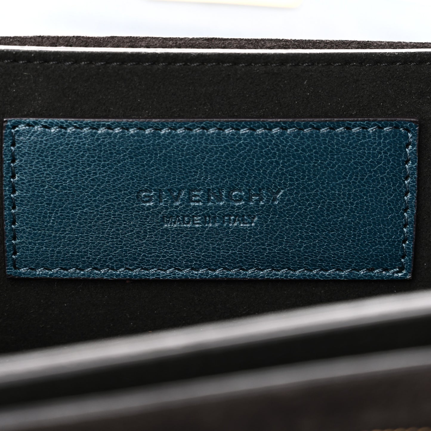 Goatskin Suede Small GV3 Shoulder Bag Blue Black