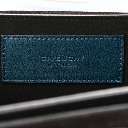 Givenchy Goatskin Suede Small GV3 Shoulder Bag Blue Black 6 of 9