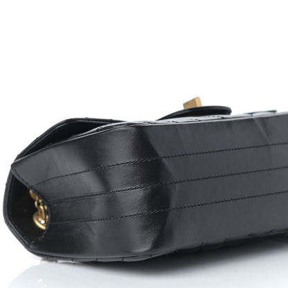 Chanel Aged Calfskin Chevron Quilted 2.55 Reissue Mini Flap Black 7 of 10