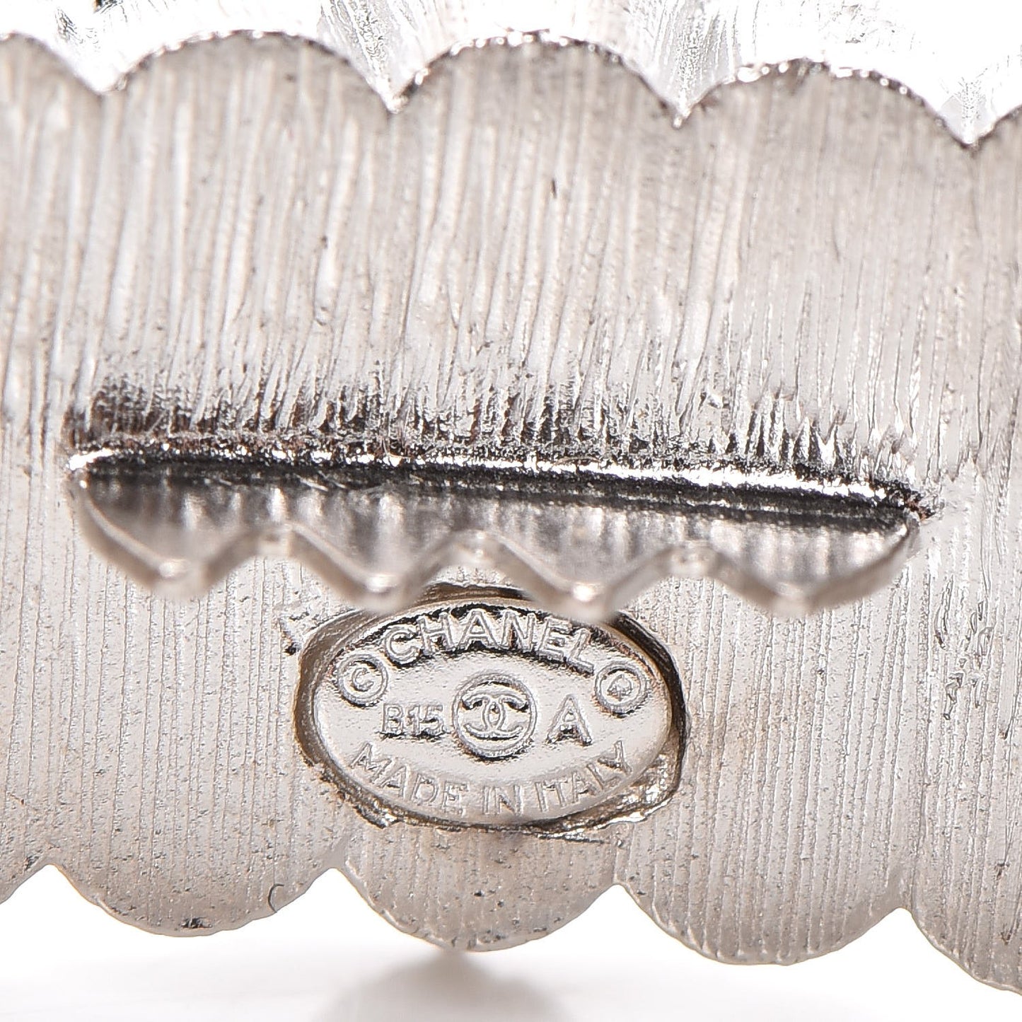 Crystal CC Hair Pin Silver