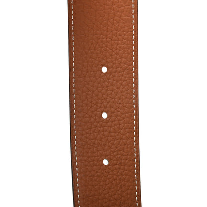Hermes Box Togo 32mm Belt Strap 90 Black Gold 5 of 6