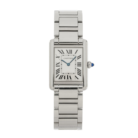 Stainless Steel 25mm Must de Cartier Tank Quartz Watch