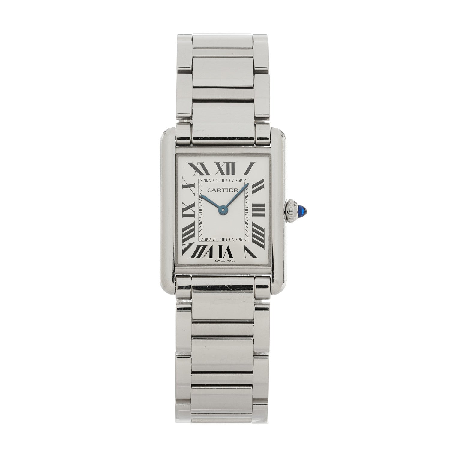 Cartier Stainless Steel 25mm Must de Cartier Tank Quartz Watch 1 of 4