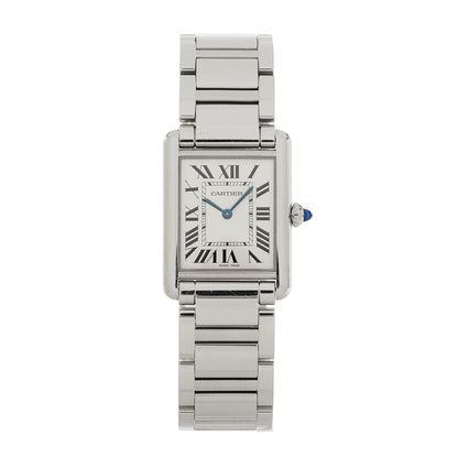 Cartier Stainless Steel 25mm Must de Cartier Tank Quartz Watch 1 of 4