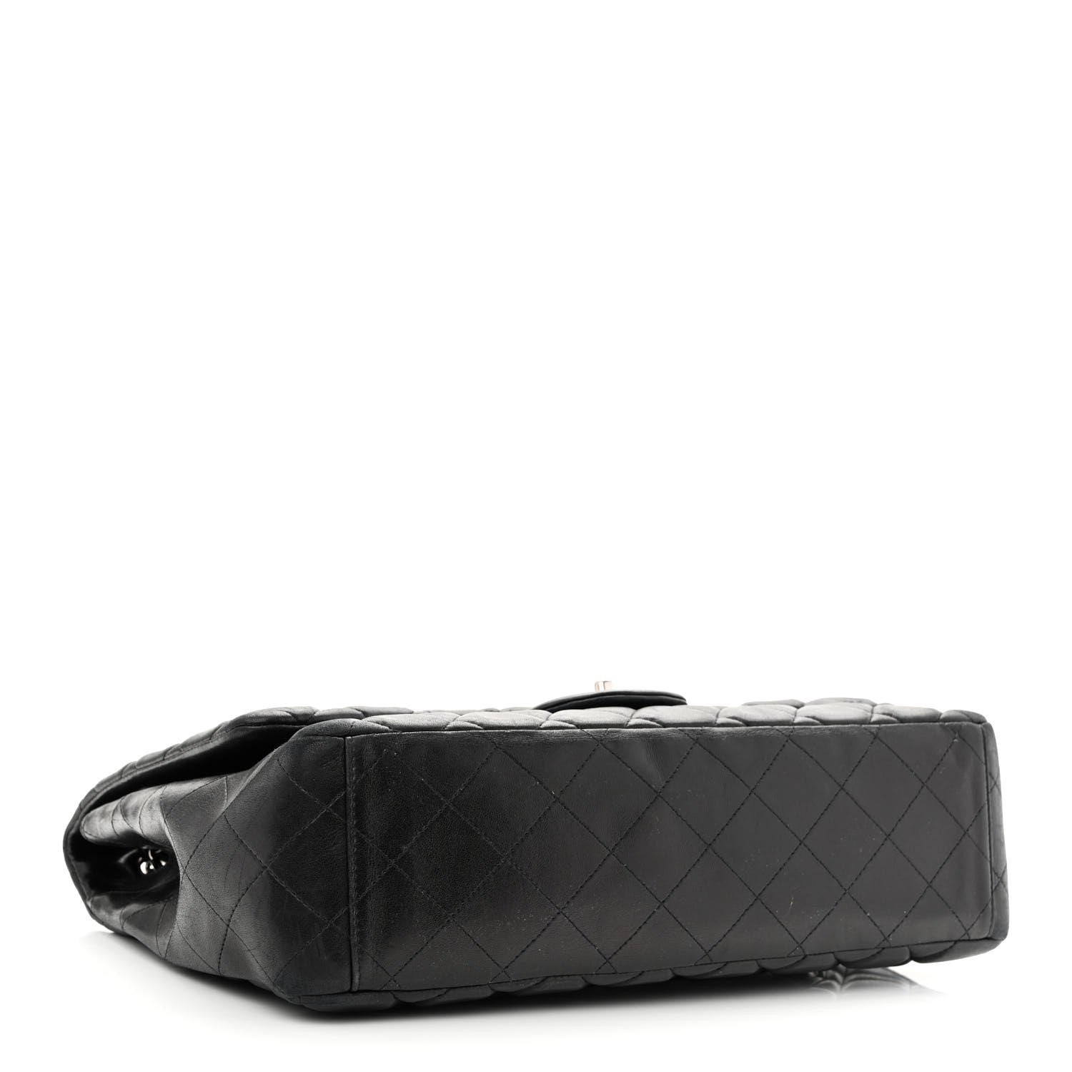 Chanel Lambskin Quilted Maxi Single Flap Black 4 of 13